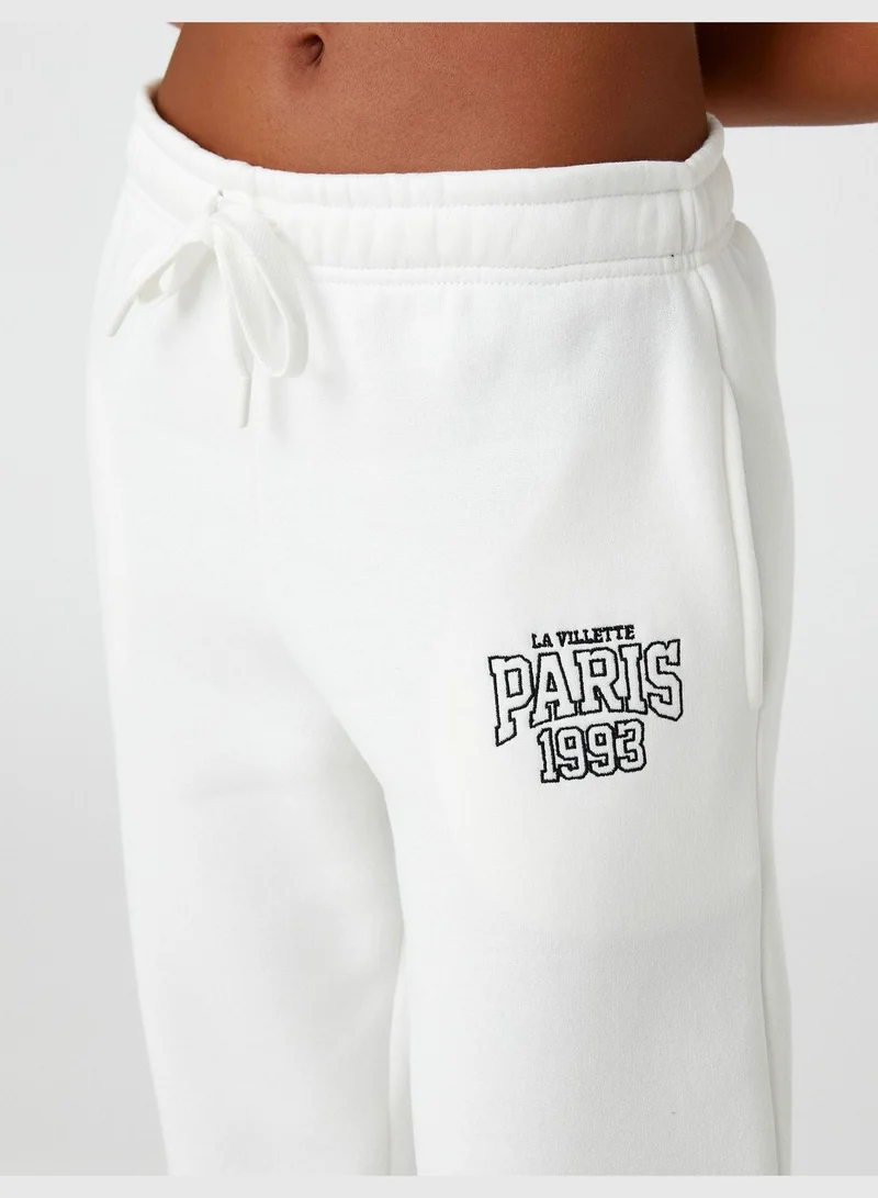 كوتون Elastic Waist pocket Detail Jogger Sweatpants