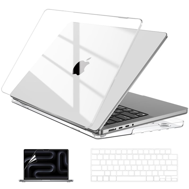 EooCoo Clear Case for Apple MacBook Pro M5 14 inch Cover M4-M1 2026-2022 - Image 1