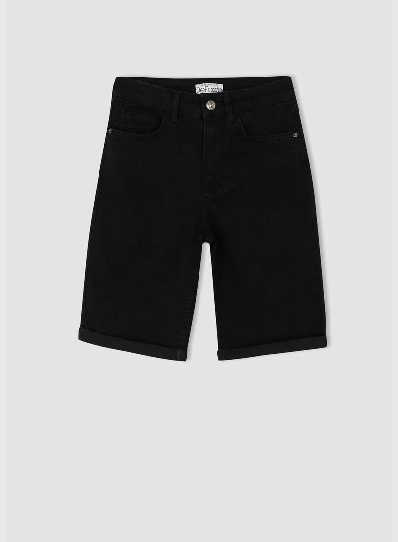 DeFacto Basic Crop Jean Shorts