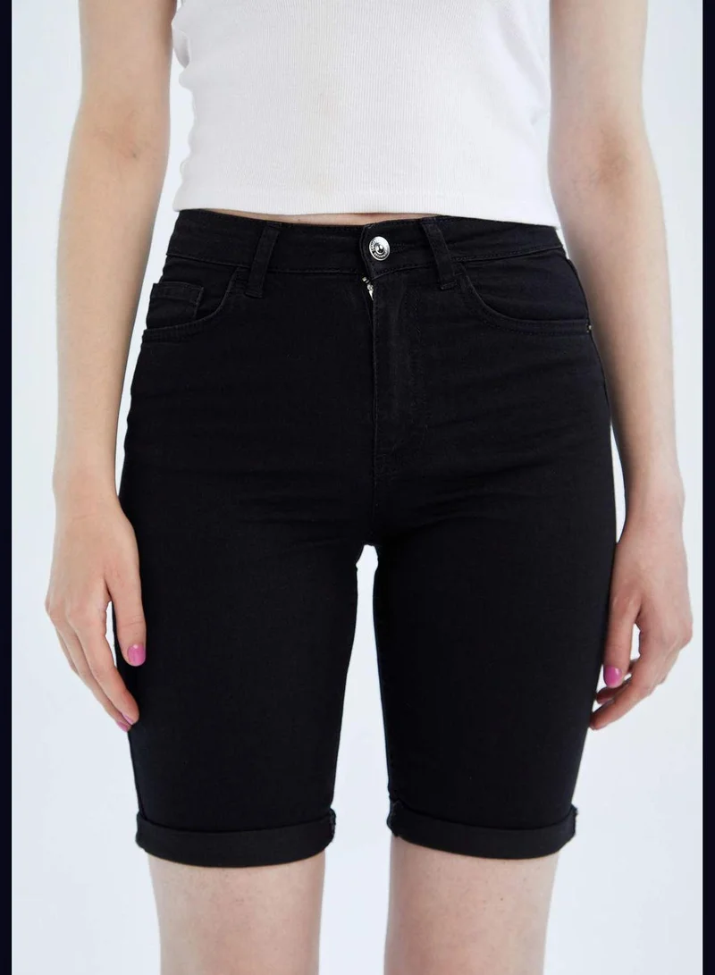 DeFacto Basic Crop Jean Shorts