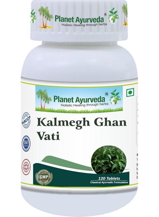 Planet Ayurveda Kalmegh Ghan Vati - Supports Healthy Liver Function, Ayurvedic Herbal Supplement for Liver Health- 120 Tablets - Image 1