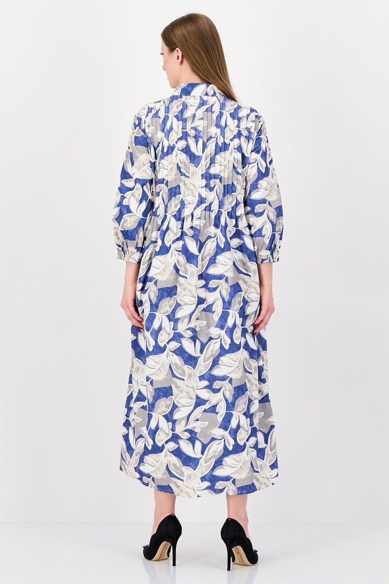 ANNE KLEIN Women Floral Print Shirt Dress, Multicolor - Image 4