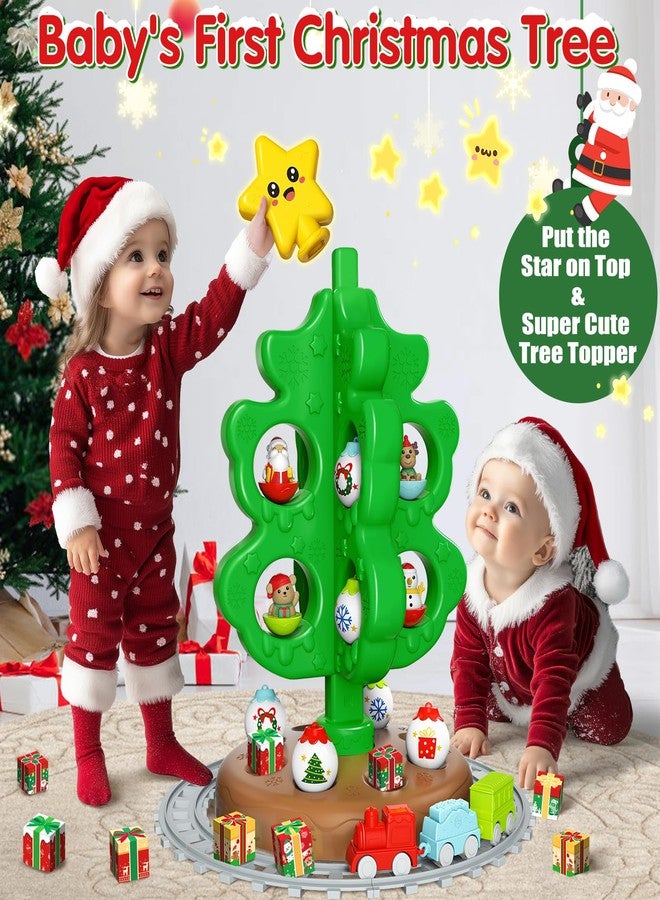 maysida Baby First Mini Christmas Tree for Kids, Learning Toys Colorful Plastic Finger Puppets Snowman/Elk/Santa Tumblers for Toddlers, New Xmas Gifts for Girls Boys, Christmas Decorations Indoor - Image 2
