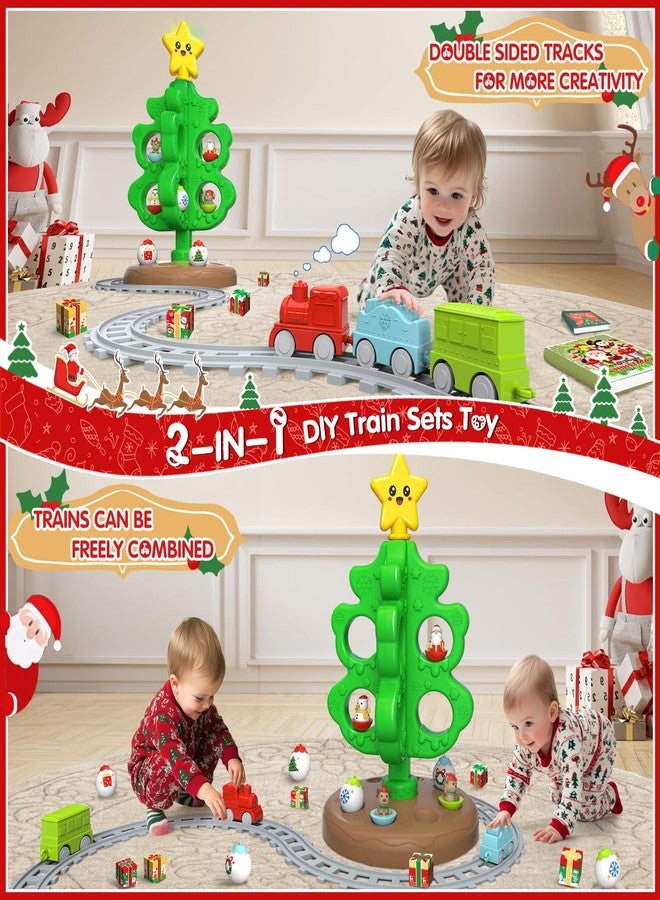maysida Baby First Mini Christmas Tree for Kids, Learning Toys Colorful Plastic Finger Puppets Snowman/Elk/Santa Tumblers for Toddlers, New Xmas Gifts for Girls Boys, Christmas Decorations Indoor - Image 3