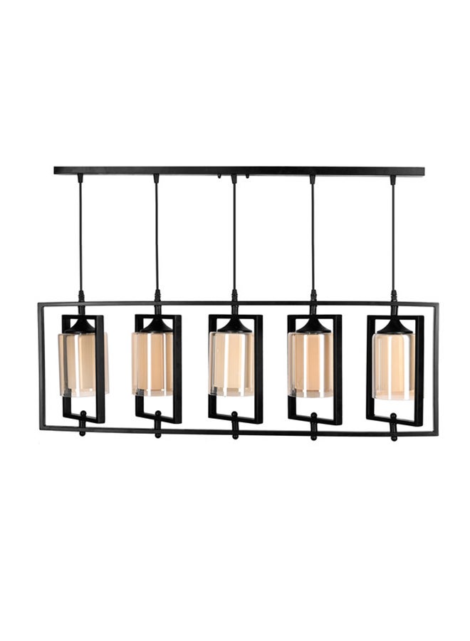 El Rawda Lighting Verza Metal Chandelier | Modern Chandelier | Material: Metal | Color: Black | Size: 55x95 cm