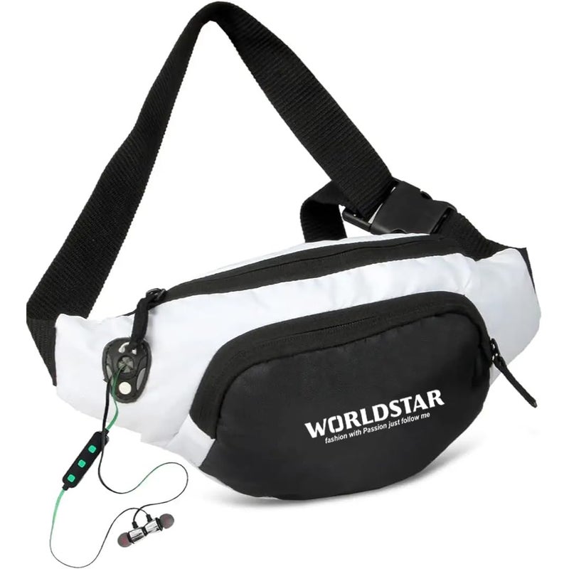 WORLD STAR Waist Bag for Men & Women | Fanny Pack for Men | Trendy Mobile Waist Pouch Pocket Bag for Girls and Boys | Waterproof Hip and Side Bags for Outdoor Hiking Travel (Multi) - Image 1