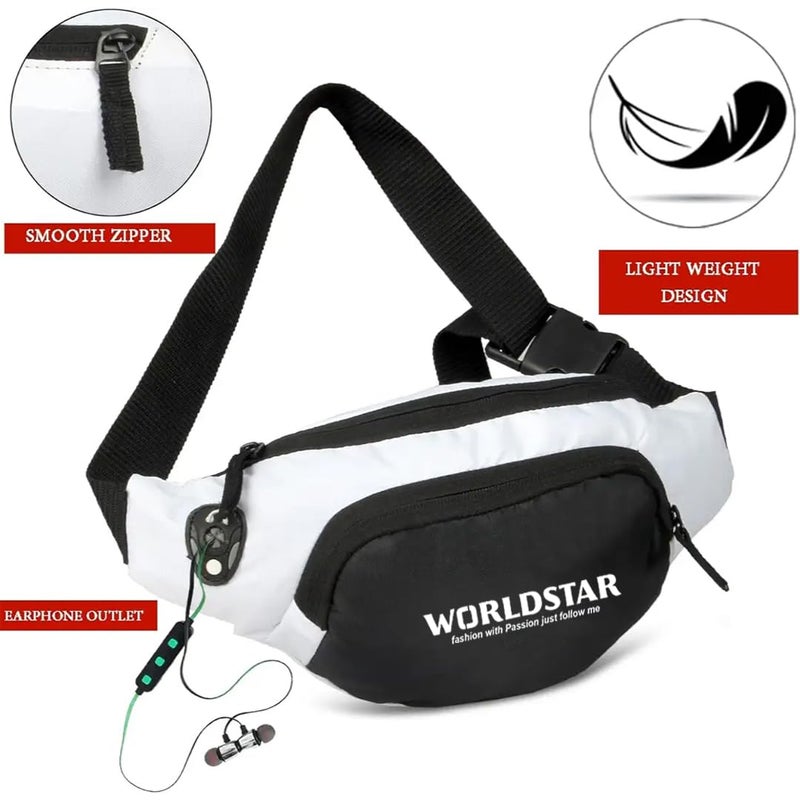 WORLD STAR Waist Bag for Men & Women | Fanny Pack for Men | Trendy Mobile Waist Pouch Pocket Bag for Girls and Boys | Waterproof Hip and Side Bags for Outdoor Hiking Travel (Multi) - Image 5