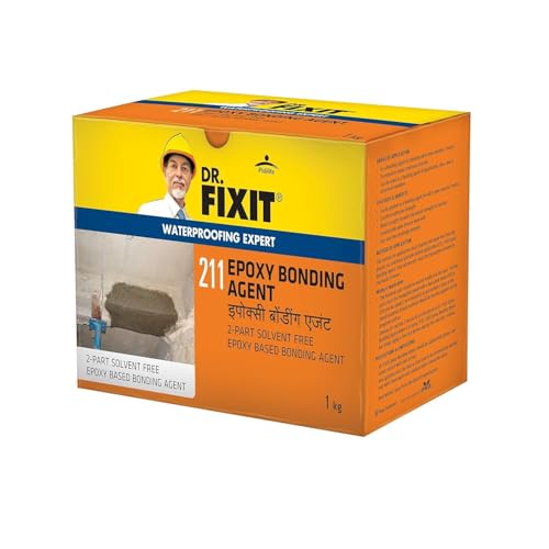 Dr. Fixit د. فيكسيت عامل الربط الإيبوكسي - 1كجم، مناسب لربط الخرسانة الجديدة بالقديمة، الطوب والمكونات الفولاذية، الطوب، البلاط - وكيل مقاوم للماء خبير - Image 1