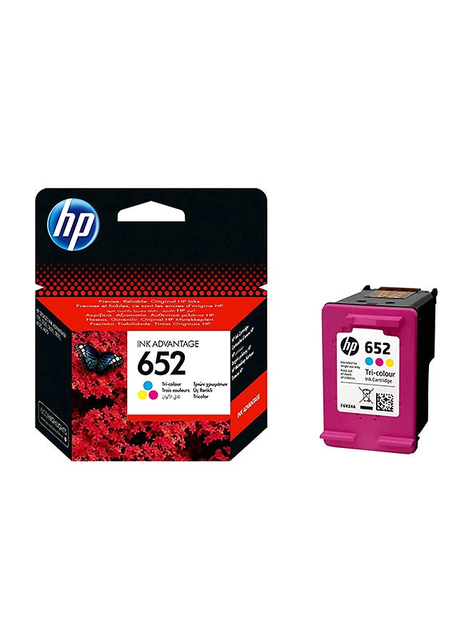 HP خرطوشة حبر أدفانتدج أصلية موديل 652 F6V24AE منتج ثلاثي الألوان - Image 1