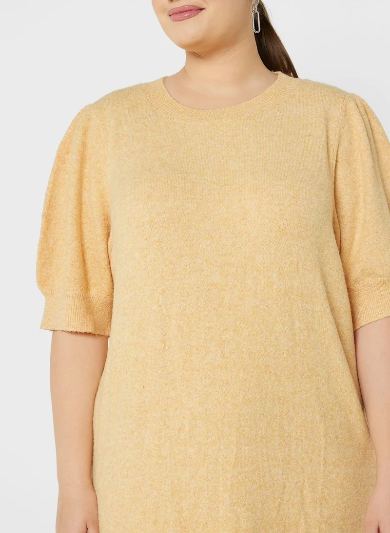 Vero Moda Curve Balloon Sleeve Knitted Dress