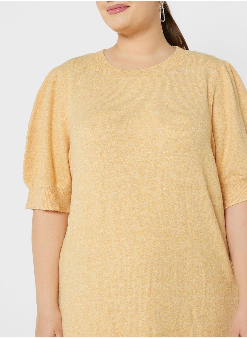 Vero Moda Curve - Balloon Sleeve Knitted Dress - Image 1