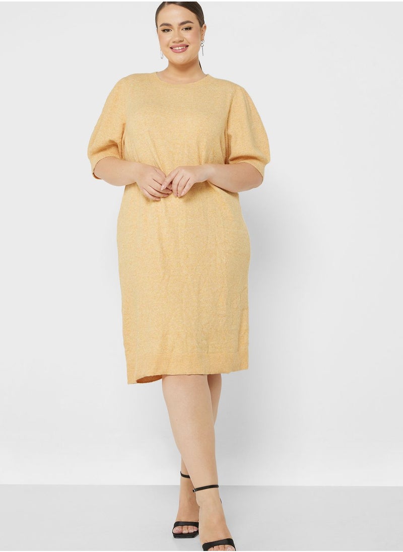 Vero Moda Curve - Balloon Sleeve Knitted Dress - Image 1