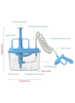 Ru syanl 300ml Sinus Rinse Neti Pot Squeeze Bottle Nasal Irrigation Hand Pump Rinse to Make Breathing Smooth Perfect for Cold or Flu Relief  - Image 2
