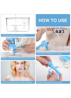 Ru syanl 300ml Sinus Rinse Neti Pot Squeeze Bottle Nasal Irrigation Hand Pump Rinse to Make Breathing Smooth Perfect for Cold or Flu Relief  - Image 5