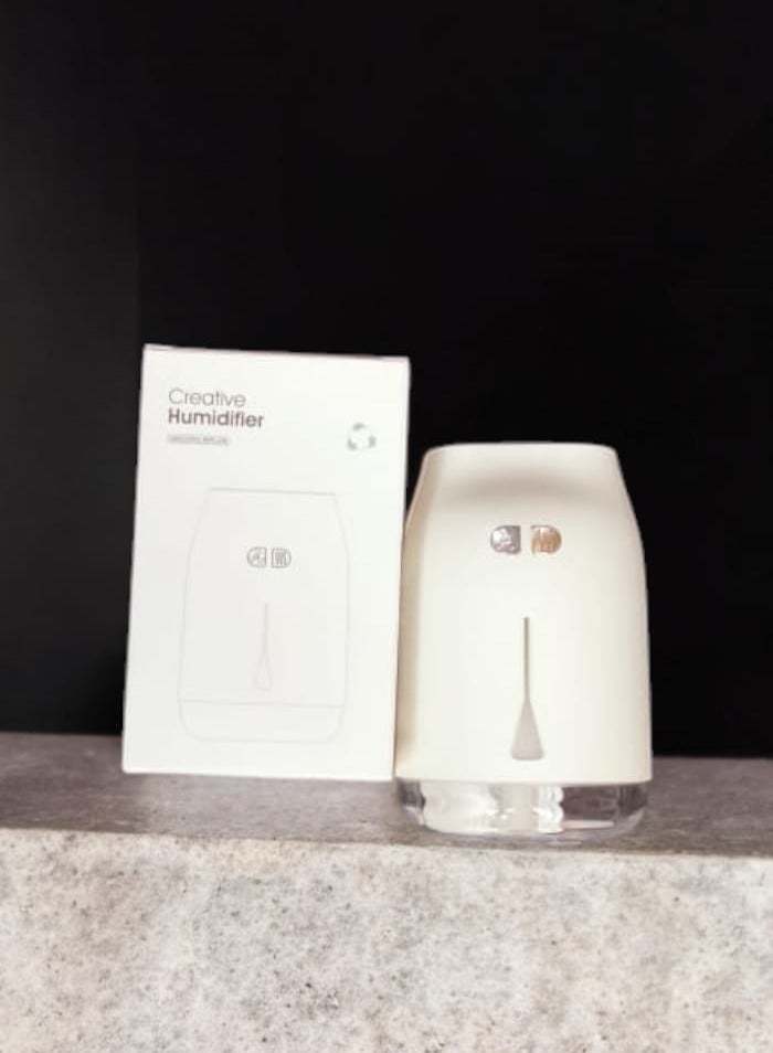 minigood A diffuser and air humidifier for homes and offices, equipped with a USB port, white color - Image 2