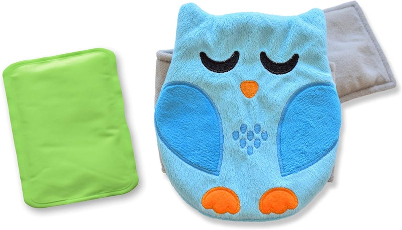 Bebon Baby Colic, Gas and Upset Stomach Relief, Baby Heated Tummy Wrap for Newborns - Belly Hugger - Infant Swaddling Belly Belt, Heating Pad with Soothing Warmth for Fussy Infants (Blue) - Image 1