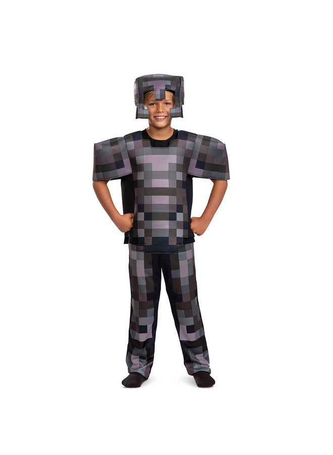 Disguise زي تنكر ماين كرافت، زي رسمي لدرع النذر للأطفال، زي ماين كرافت، حجم كبير للأطفال (12-12) - Image 1