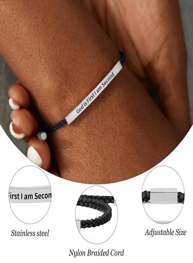72ore God Is First I Am Second Bracelet God Bracelet Inspirational Gifts for Women - Image 3