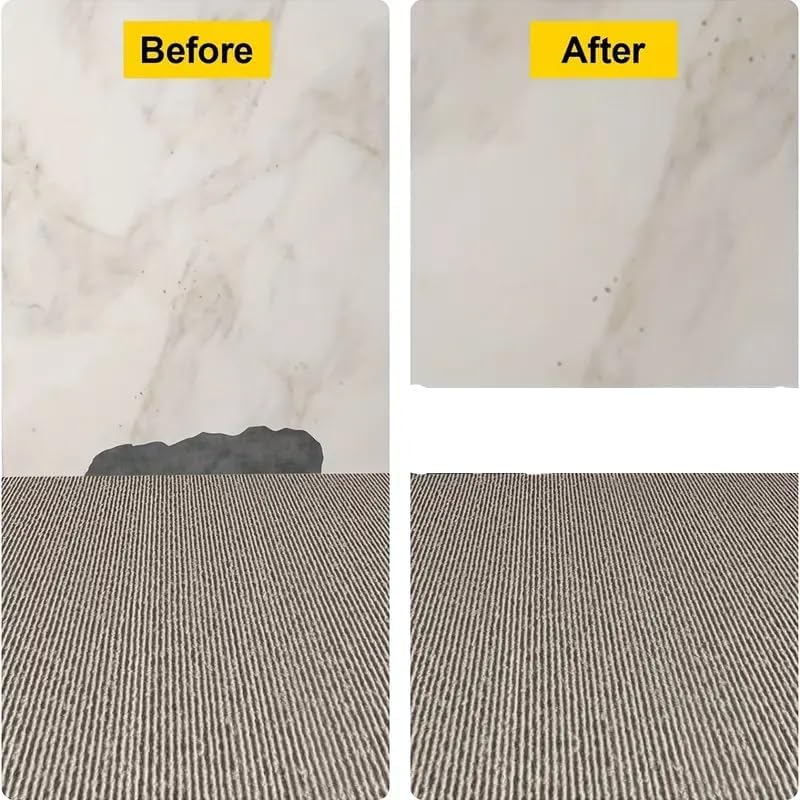 LIVECOOL شريط حواف ورق جدران بلاط أرضية ذاتي اللصق للمنزل (5 × 240، فينيل أبيض) - Image 5