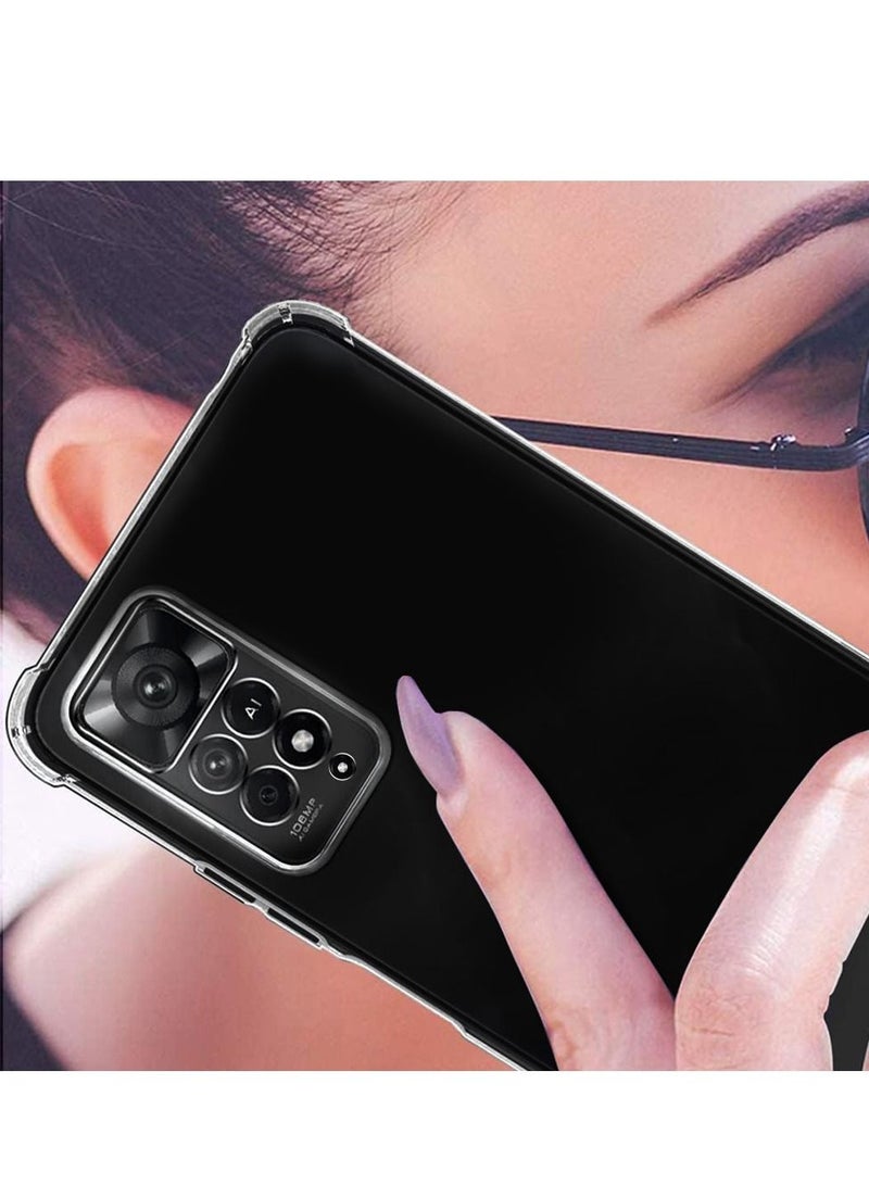 CATANES Xiaomi Redmi Note 11 Pro+ 5G Case Cover Clear Protective TPU Four Corners Cover Transparent Soft Case - Image 5