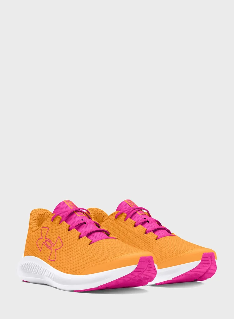 UNDER ARMOUR Girls' Grade School Charged Pursuit 3 Bl Shoes