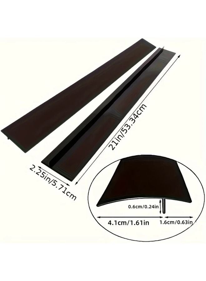 White 2pcs Heavy Duty Oven Cabinet Gap Covers Heat Resistant Stove Top Protector - Image 4