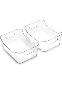 | Plastic Organizer Bins, X-Small - 2 Pack | The SOHO Collection | Multi-Use Organizer Bins | Pantry Organizer & Freezer Organizer Bins | Plastic Storage Containers | Bins for Home & Kitchen Org - pzsku/ZF47BF967EEE313DDF46DZ/45/_/1688648849/de737f1c-d003-4947-841b-ca795d03fb42