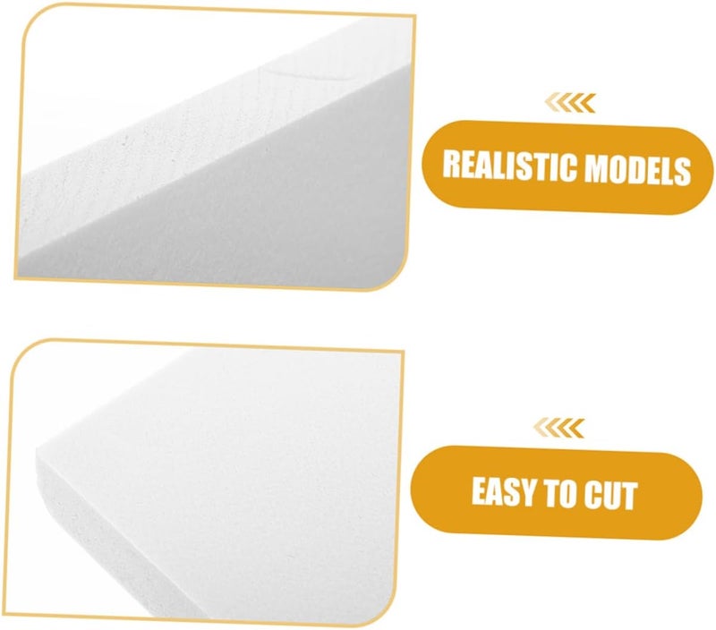 NUOBESTY 2pcs DIY Foam Board for Diorama Modeling and Architectural Models Lightweight Craft Foam Blocks for Landscape Scenery and Educational Displays - Image 3