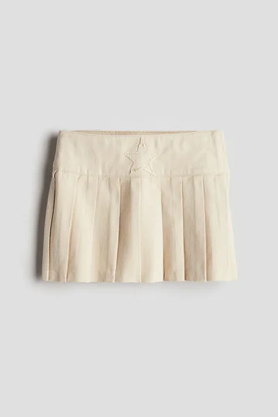 اتش اند ام Pleated twill skirt