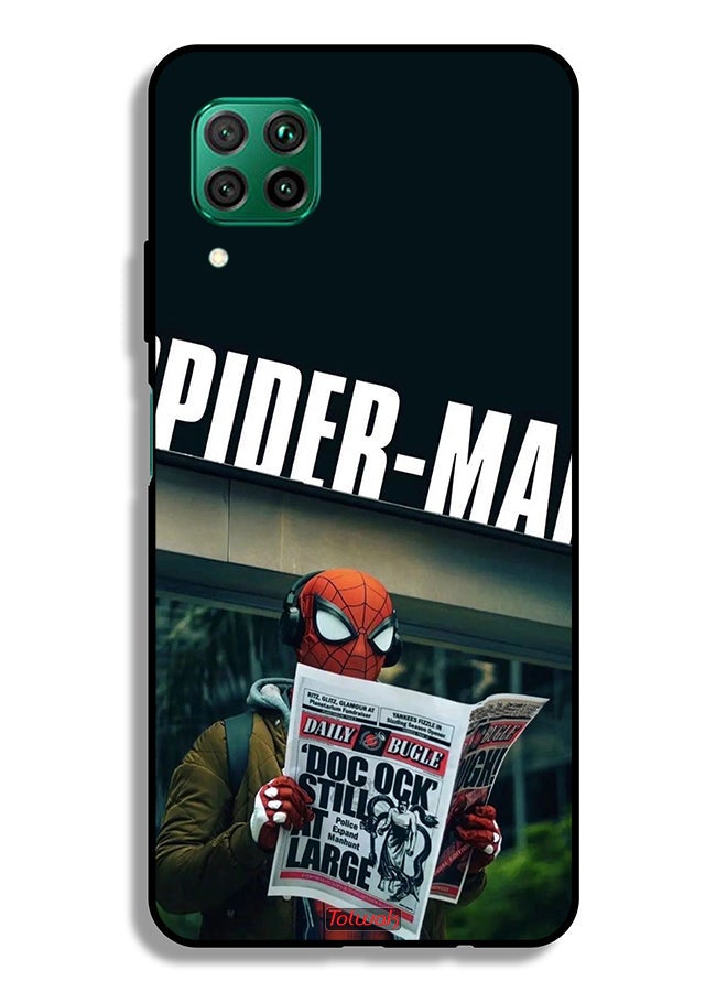 Tolwak Huawei nova 7i Protective Case Cover Spiderman Reading Newspaper - Image 2