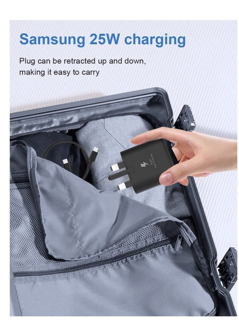 general 25W Fast Charging USB-C to USB C Wall Charger, Fast Charger Compatible with Samsung Galaxy Smartphones and Other USB Type C Devices, Black - Image 4