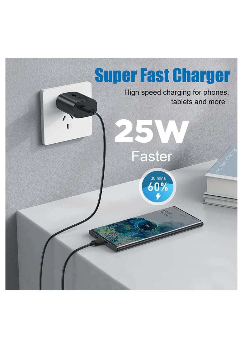 general 25W Fast Charging USB-C to USB C Wall Charger, Fast Charger Compatible with Samsung Galaxy Smartphones and Other USB Type C Devices, Black - Image 3