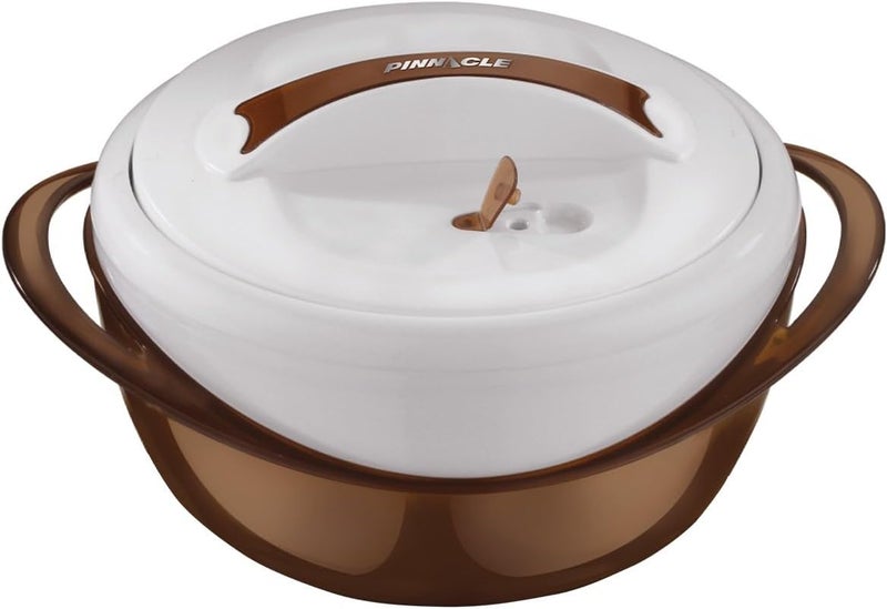 Pinnacle Large Insulated Casserole Dish with Lid 36 qt Elegant Hot Pot Food WarmerCooler Thermal SoupSalad Serving Bowl Stainless Steel Hot Food ContainerBest Gift Set for Moms - Image 1