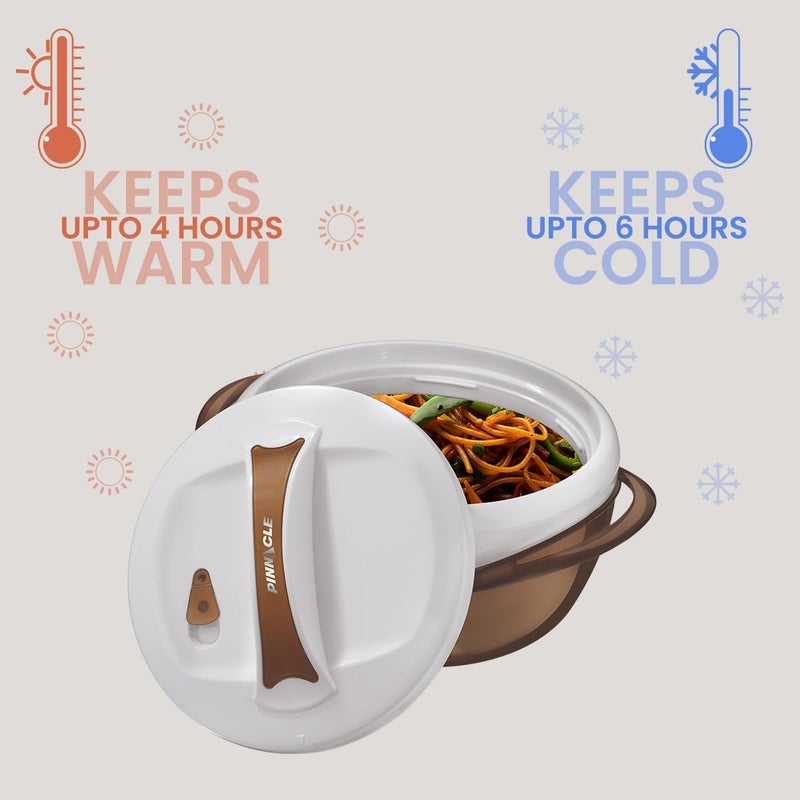 Pinnacle Large Insulated Casserole Dish with Lid 36 qt Elegant Hot Pot Food WarmerCooler Thermal SoupSalad Serving Bowl Stainless Steel Hot Food ContainerBest Gift Set for Moms - Image 4