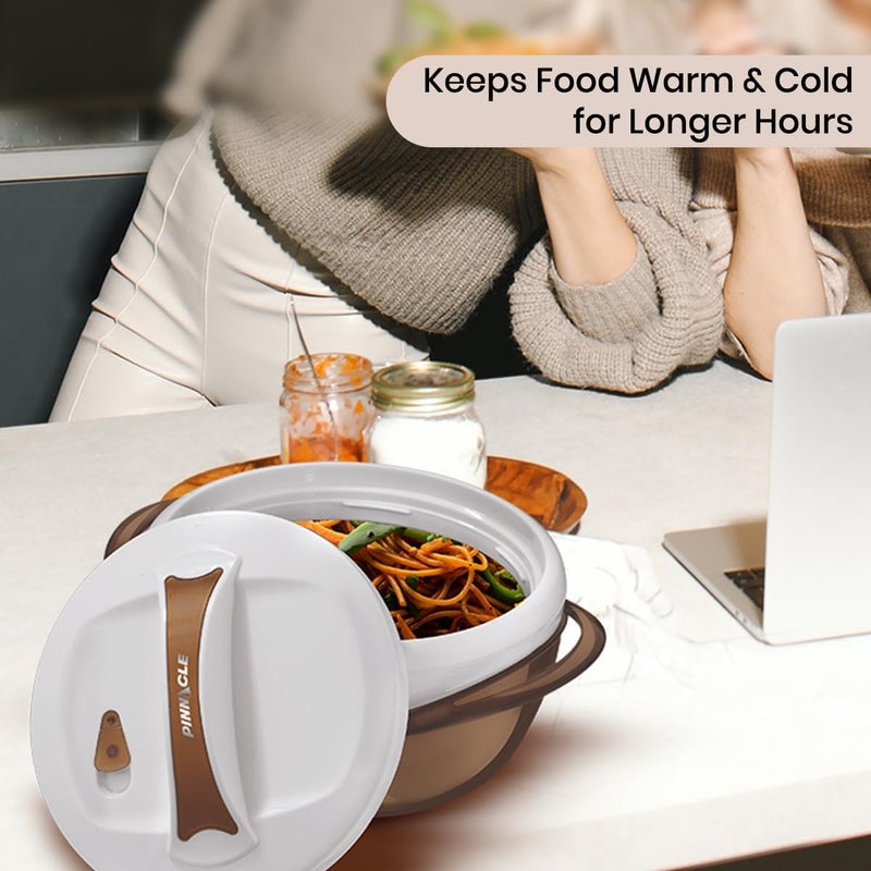 Pinnacle Large Insulated Casserole Dish with Lid 36 qt Elegant Hot Pot Food WarmerCooler Thermal SoupSalad Serving Bowl Stainless Steel Hot Food ContainerBest Gift Set for Moms - Image 5