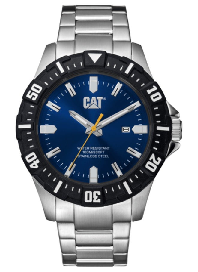 CAT Men's 42 MM Silver Analog Stainless Steel Watch | PZ14111626  - Image 1