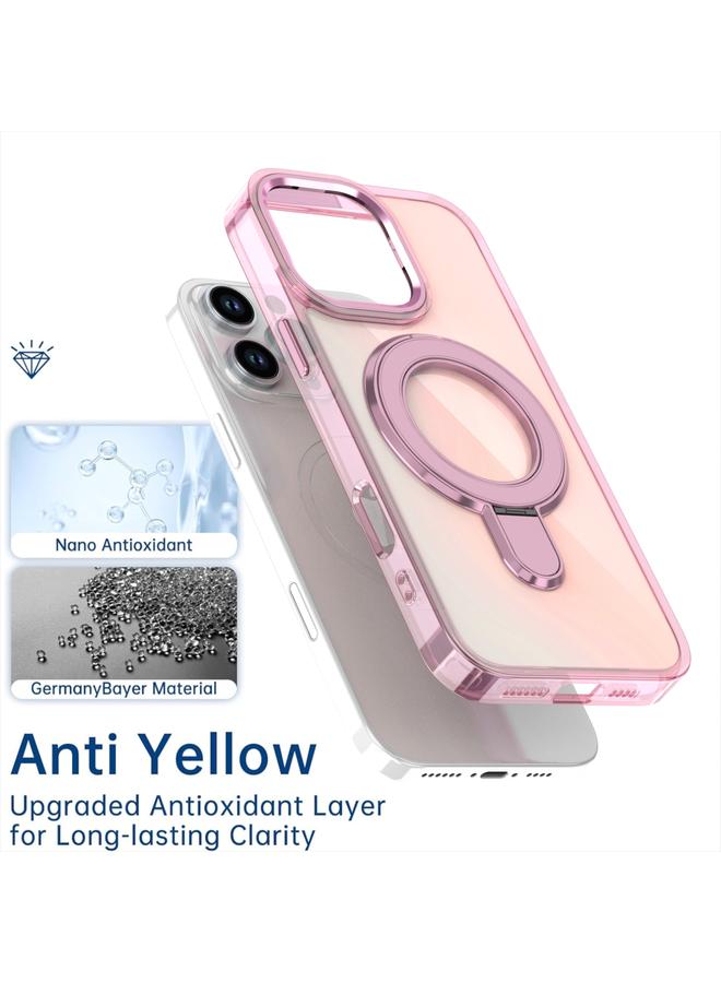 S-TOP Case For iPhone 12 Pro Max Plating Gradient Discolor MagSafe Holder Phone Case - Image 3