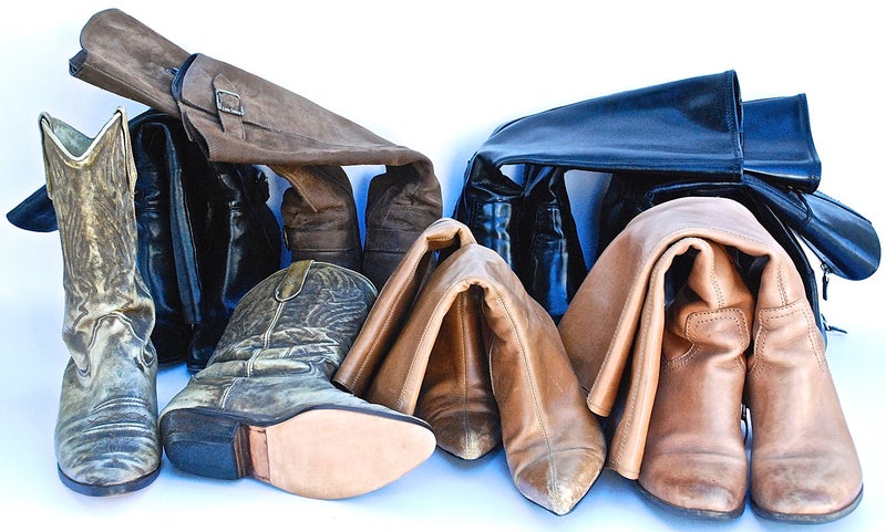 My Boot Trees - Boot Shaper Stands for Closet Organization - Keeps Them Shaped Properly - Many Patterns to Choose from - 1 Pair (Purple Plaid) - Image 5
