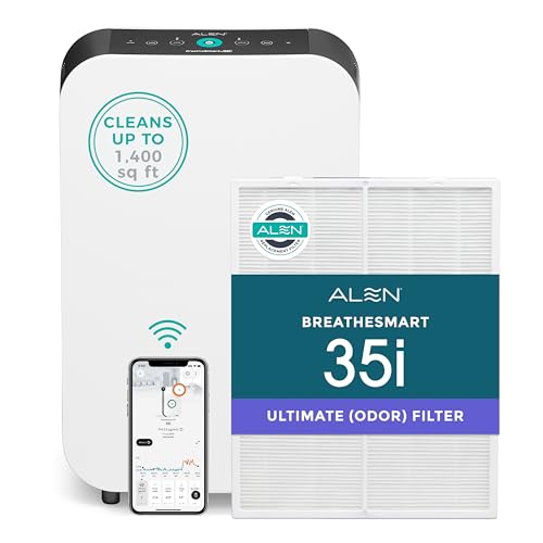 Alen BreatheSmart 35i Air Purifier with Medical-grade HEPA Filter with Odor Neutralizer - Ideal for Odor Control and Air Quality Support in 500-1,000 Sq. Ft. - Image 1