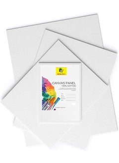 Home Buy HOME BUY Painting Cotton Canvas Board 4 pc Birthday Return Gift Painting Brush and Canvas Combo,Professional Primed White Blank, Painting Brushes of Various Sizes Color (6pcs/Set Paint Brush)  - Image 4