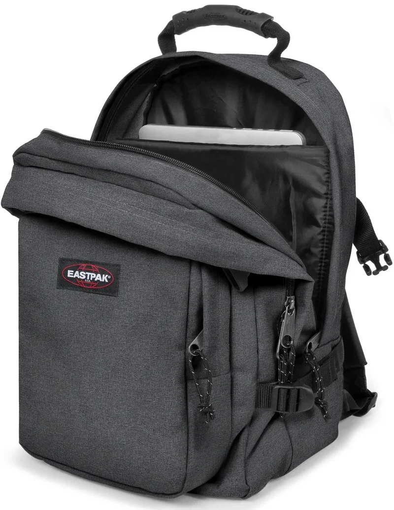 EASTPAK Provider 15 Inch Large Unisex Laptop Backpack - Black Denim