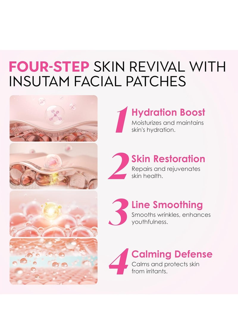 إيلهو بقع مضادة للتجاعيد للجبهة - بقع مضادة للتجاعيد توضع طوال الليل لرفع الخطوط الدقيقة للنساء ، 12 زوجا - Image 2