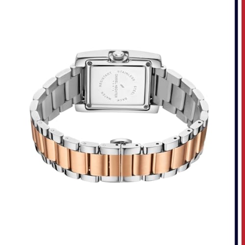 Daniel Hechter Paris Square Dial Watch for Women with Roman Indices and Stainless Steel Strap - Image 5