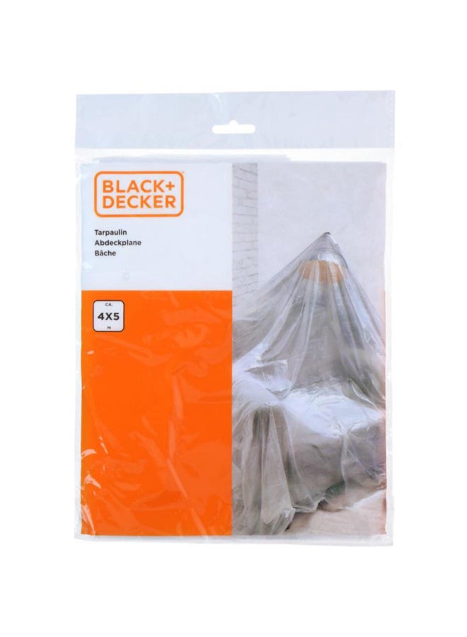 Plastic Tarpaulin Cover Clear 4 x 5m 871125223923