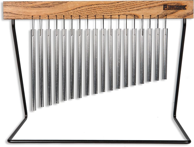 TreeWorks Medium Top Bar Chime — MADE IN U.S.A. — For Percussion Tables, Desks, Classroom Music, Meditation or Yoga, Includes Powder Coated Metal Stand - Image 1