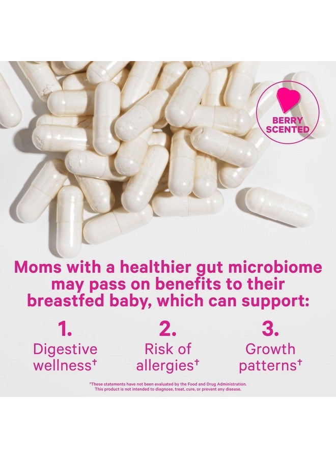 بينك ستروك بروبيوتيك الرضاعة من بينك ستورك - 30 مليار وحدة تشكيل مستعمرة، بروبيوتيك متعدد السلالات لما بعد الولادة للنساء المرضعات - يدعم حليب الأم وصحة الأمعاء، أساسيات ما بعد الولادة، 30 كبسولة - Image 3