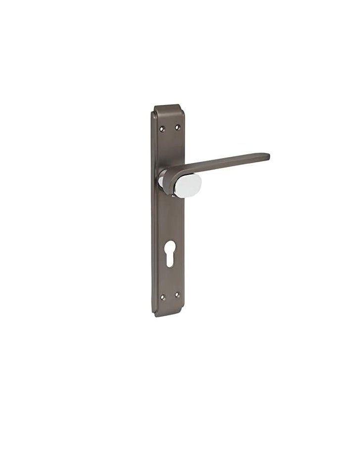 ROBUSTLINE Door Handle | Zinc Material | Black Nickel Silver Color | Robustline  - Image 1
