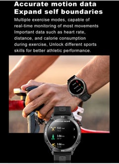 RollsTimi  Men's Bluetooth Smartwatch, 1.52-Inch Full-Screen Touch, IP67 Waterproof, Answer/Make Phone Function, Exercise And Sleep Monitoring, Universal For Android And IOS Systems,Smart Watch RT i129  - Image 4