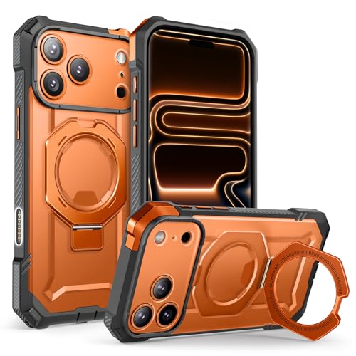 SUPCASE for iPhone 17 Pro Max Case with Kickstand Unicorn Beetle Grip Camera Control Cover Compatible with MagSafe MilitaryGrade Drop Protection Heavy Duty Magnetic Phone Case Coral - Image 1
