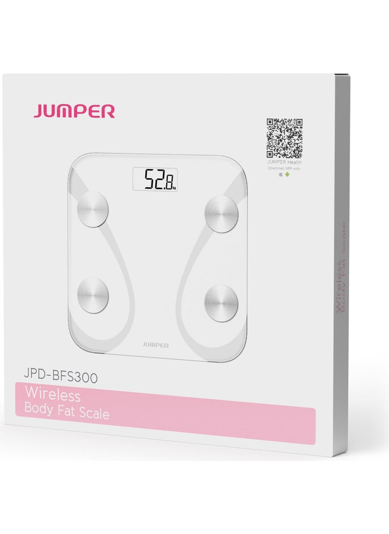 jumper - Digital Scale Fat Water Muscle Body Mass Index Weight Scale Smart Bluetooth Weighing Scale JPD-BFS300 - Image 1